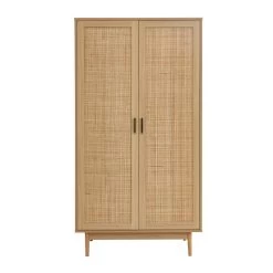 Armoire AMANA Cannage Rotin 2 Portes 90cm -Canapé Rêve Promos Magasin armoire amana 4