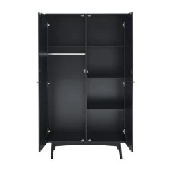 Armoire ANATOLE Noir Et Cannage Rotin 10 Armoire ANATOLE Noir Et Cannage Rotin -Canapé Rêve Promos Magasin armoire anatole noir et cannage rotin 3