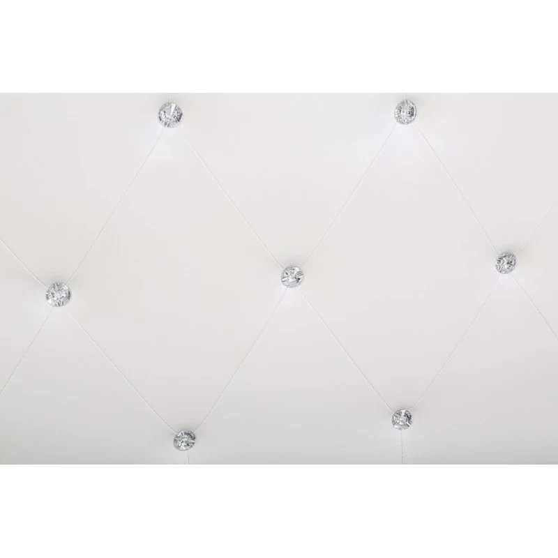 Lit Coffre BAHIA Simili Blanc 140x190 Sommier Inclus 3 Lit Coffre BAHIA Simili Blanc 140x190 Sommier Inclus – Image 3