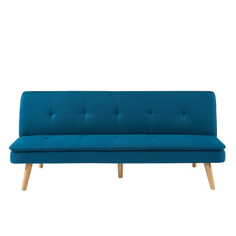 Banquette ELIO Convertible Tissu Bleu 3 Places 2 Banquette ELIO Convertible Tissu Bleu 3 Places – Image 2
