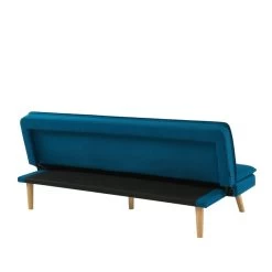 Banquette ELIO Convertible Tissu Bleu 3 Places 10 Banquette ELIO Convertible Tissu Bleu 3 Places -Canapé Rêve Promos Magasin banquette elio convertible tissu bleu 3 places 4