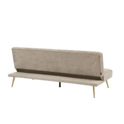 Banquette NINO Convertible Velours Côtelé Beige -Canapé Rêve Promos Magasin banquette nino convertible velours cotele beige 4