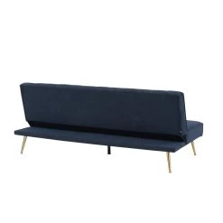Banquette NINO Convertible Velours Côtelé Bleu Foncé -Canapé Rêve Promos Magasin banquette nino convertible velours cotele bleu fonce 4