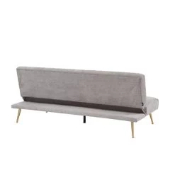 Banquette NINO Convertible Velours Côtelé Gris Clair -Canapé Rêve Promos Magasin banquette nino convertible velours cotele grege 4