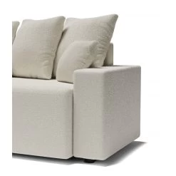 Canapé D'angle ALMA Convertible Tissu Bouclette Blanc 4 Places -Canapé Rêve Promos Magasin canape angle alma convertible tissu bouclette blanc 4 places 6