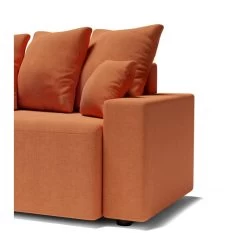 Canapé D'angle ALMA Convertible Tissu Rouille 4 Places -Canapé Rêve Promos Magasin canape angle alma convertible tissu rouille 4 places 6