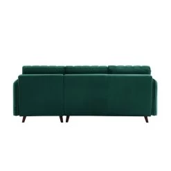 Canapé Angle IDAHO En Velours Vert Fixe -Canapé Rêve Promos Magasin canape angle idaho velours vert angle fixe 3