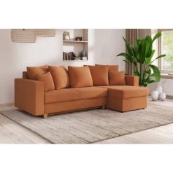 Canapé D'angle KRISTI Convertible Tissu Rouille 4 Places 18 Canapé D'angle KRISTI Convertible Tissu Rouille 4 Places -Canapé Rêve Promos Magasin canape angle kristi convertible tissu rouille 4 places 8