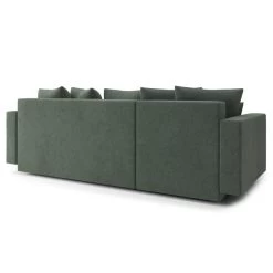 Canapé D'angle KRISTI Convertible Tissu Vert 4 Places -Canapé Rêve Promos Magasin canape angle kristi convertible tissu vert 4 places 5