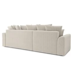 Canapé D'angle NOVA Convertible Velours Côtelé Beige 4 Places -Canapé Rêve Promos Magasin canape angle nova convertible velours cotele beige 4 places 5