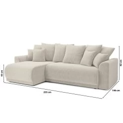 Canapé D'angle NOVA Convertible Velours Côtelé Beige 4 Places -Canapé Rêve Promos Magasin canape angle nova convertible velours cotele beige 4 places 9