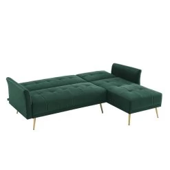 Canapé D'angle AROMA Convertible Velours Vert 4 Places 13 Canapé D'angle AROMA Convertible Velours Vert 4 Places -Canapé Rêve Promos Magasin canape d angle aroma convertible velours vert 4 places 4