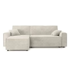 Canapé D'angle MIRA Convertible Et Réversible Velours Côtelé Beige 4 Places 10 Canapé D'angle MIRA Convertible Et Réversible Velours Côtelé Beige 4 Places -Canapé Rêve Promos Magasin canape d angle mira convertible et reversible velours cotele beige 4 places 1