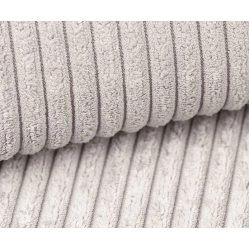 Canapé D'angle MIRA Convertible Et Réversible Velours Côtelé Beige 4 Places 7 Canapé D'angle MIRA Convertible Et Réversible Velours Côtelé Beige 4 Places – Image 7