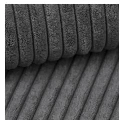 Canapé D'angle MIRA Convertible Et Réversible Velours Côtelé Gris Souris -Canapé Rêve Promos Magasin canape d angle mira convertible et reversible velours cotele gris 7