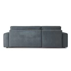 Canapé D'angle MIRA Convertible Et Réversible Velours Gris Souris -Canapé Rêve Promos Magasin canape d angle mira convertible et reversible velours gris souris 5