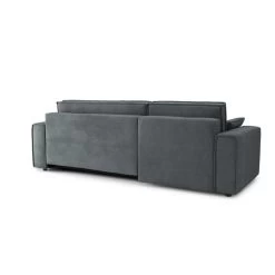 Canapé D'angle MIRAGE Convertible Et Réversible Velours Gris Souris 12 Canapé D'angle MIRAGE Convertible Et Réversible Velours Gris Souris -Canapé Rêve Promos Magasin canape d angle mirage convertible et reversible velours gris souris 5
