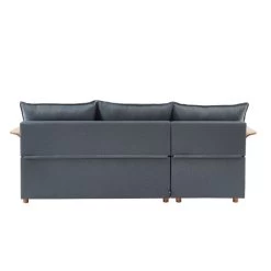 Canapé D'angle WOOD En Tissu Gris 4 Places Réversible Convertible Coffre 15 Canapé D'angle WOOD En Tissu Gris 4 Places Réversible Convertible Coffre -Canapé Rêve Promos Magasin canape d angle wood tissu gris 4 places reversible convertible coffr 7