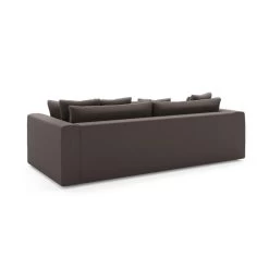 Canapé Droit ADEL Cacharel Fixe En Velours Moka -Canapé Rêve Promos Magasin canape droit adel cacharel velours moka 3 places 3