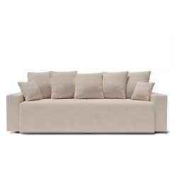 Canapé Droit ALMA Convertible Tissu Beige 3 Places 11 Canapé Droit ALMA Convertible Tissu Beige 3 Places -Canapé Rêve Promos Magasin canape droit alma convertible tissu beige 3 places 1