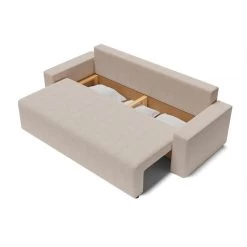 Canapé Droit ALMA Convertible Tissu Beige 3 Places 14 Canapé Droit ALMA Convertible Tissu Beige 3 Places -Canapé Rêve Promos Magasin canape droit alma convertible tissu beige 3 places 4