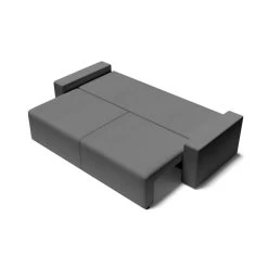 Canapé Droit ALMA Convertible Velours Côtelé Gris Souris 3 Places 13 Canapé Droit ALMA Convertible Velours Côtelé Gris Souris 3 Places -Canapé Rêve Promos Magasin canape droit alma convertible velours cotele gris souris 3 places 3