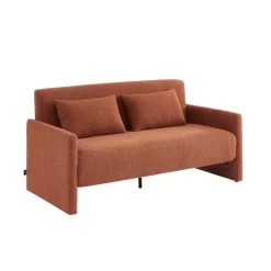Canapé Droit JADE En Tissu Bouclette Terracotta Convertible 3 Places 10 Canapé Droit JADE En Tissu Bouclette Terracotta Convertible 3 Places -Canapé Rêve Promos Magasin canape droit jade en tissu bouclette terracotta convertible 3 places 2