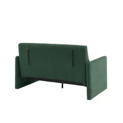 Canapé Droit JADE En Tissu Bouclette Vert Convertible 2 Places -Canapé Rêve Promos Magasin canape droit jade en tissu bouclette vert convertible 2 places 4