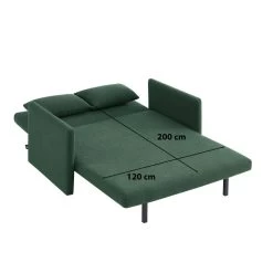 Canapé Droit JADE En Tissu Bouclette Vert Convertible 2 Places -Canapé Rêve Promos Magasin canape droit jade en tissu bouclette vert convertible 2 places 7