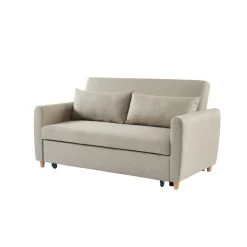 Canapé Droit LAURA En Tissu Beige Convertible 3 Places 12 Canapé Droit LAURA En Tissu Beige Convertible 3 Places -Canapé Rêve Promos Magasin canape droit laura en tissu beige convertible 3 places 2