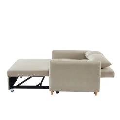 Canapé Droit LAURA En Tissu Beige Convertible 3 Places 15 Canapé Droit LAURA En Tissu Beige Convertible 3 Places -Canapé Rêve Promos Magasin canape droit laura en tissu beige convertible 3 places 5