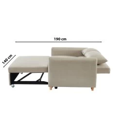 Canapé Droit LAURA En Tissu Beige Convertible 3 Places 19 Canapé Droit LAURA En Tissu Beige Convertible 3 Places -Canapé Rêve Promos Magasin canape droit laura en tissu beige convertible 3 places 9