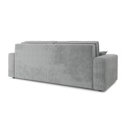Canapé Droit MARIUS Convertible Velours Côtelé Gris -Canapé Rêve Promos Magasin canape droit marius convertible velours cotele gris 5