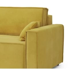 Canapé Droit MIRA Fixe Tissu Moutarde 2 Places 11 Canapé Droit MIRA Fixe Tissu Moutarde 2 Places -Canapé Rêve Promos Magasin canape droit marta fixe tissu moutarde 2 places 4