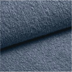 Canapé Droit MARTY Fixe Tissu Bouclette Bleu Gris 3 Places -Canapé Rêve Promos Magasin canape droit marty fixe tissu bclette bleu 3 places 5