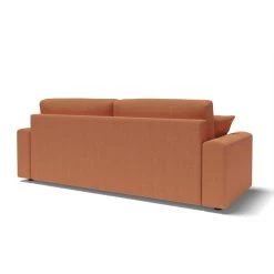 Canapé Droit MILO Convertible Tissu Rouille 3 Places -Canapé Rêve Promos Magasin canape droit milo convertible tissu rouille 3 places 5