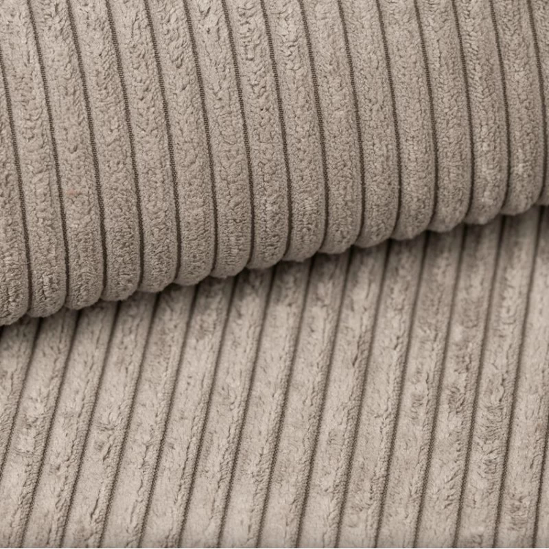 Canapé Droit MILO Convertible Velours Côtelé Grège 3 Places 8 Canapé Droit MILO Convertible Velours Côtelé Grège 3 Places – Image 8