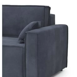 Canapé Droit MIRA Fixe Tissu Bleu Nuit 2 Places 11 Canapé Droit MIRA Fixe Tissu Bleu Nuit 2 Places -Canapé Rêve Promos Magasin canape droit mira fixe tissu bleu 2 places 4