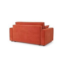 Canapé Droit MIRA Fixe Tissu Rouille 2 Places -Canapé Rêve Promos Magasin canape droit mira fixe tissu terracotta 2 places 3