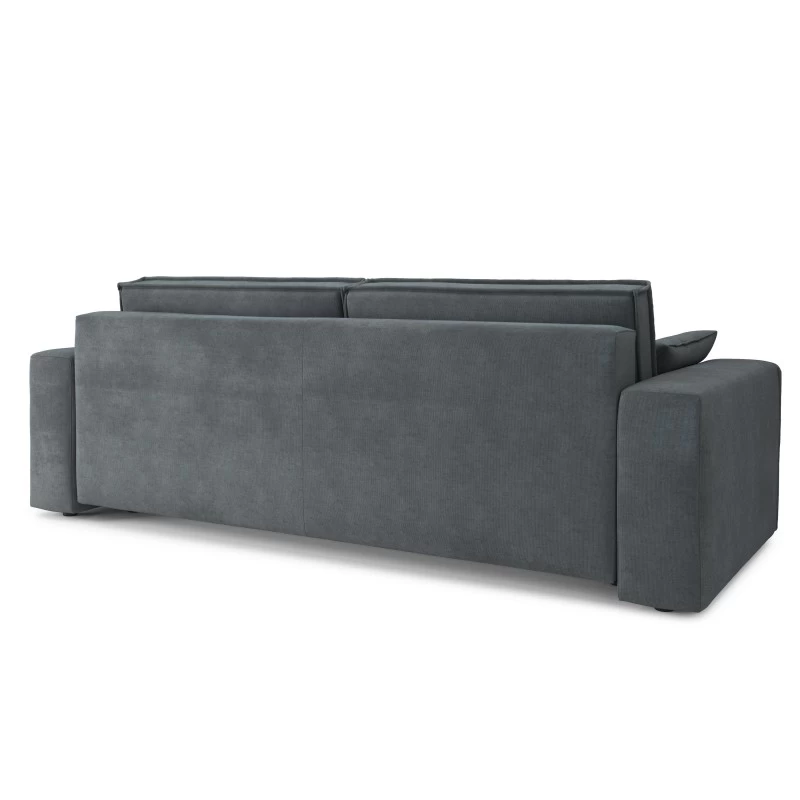 Canapé Droit MIRAGE Convertible Velours Gris Souris 6 Canapé Droit MIRAGE Convertible Velours Gris Souris – Image 6