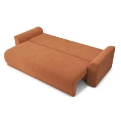 Canapé Droit NOVA Convertible Tissu Rouille 3 Places 13 Canapé Droit NOVA Convertible Tissu Rouille 3 Places -Canapé Rêve Promos Magasin canape droit nova convertible tissu rouille 3