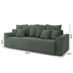 Canapé Droit NOVA Convertible Tissu Vert 3 Places -Canapé Rêve Promos Magasin canape droit nova convertible tissu vert 9