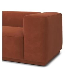 Canapé Droit SACHA Fixe Tissu Terracotta 4 Places -Canapé Rêve Promos Magasin canape droit sacha fixe tissu terracotta 4 places 4