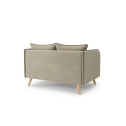 Canapé Droit SARAH Fixe Tissu Grège 2 Places -Canapé Rêve Promos Magasin canape droit sarah fixe tissu grege 2 places 3