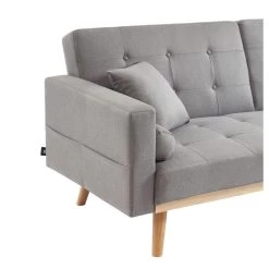 Canapé KELLY Droit Convertible En Tissu Gris 17 Canapé KELLY Droit Convertible En Tissu Gris -Canapé Rêve Promos Magasin canape kelly gris convertible 8