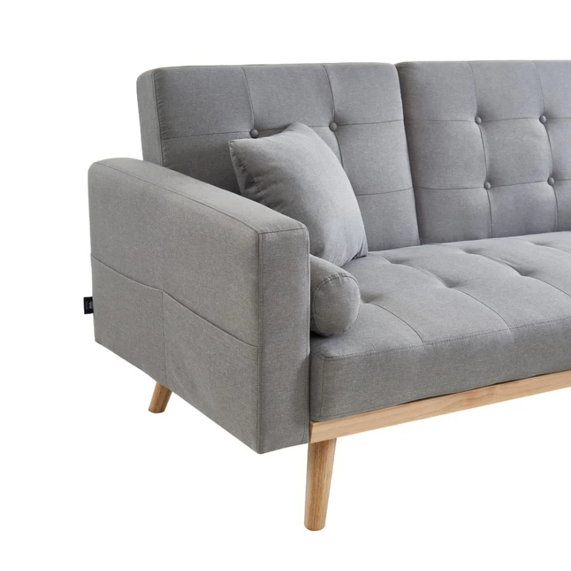 Canapé KELLY En Tissu Gris Avec Angle Convertible 7 Canapé KELLY En Tissu Gris Avec Angle Convertible – Image 7