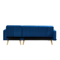 Canapé KELLY En Velours Bleu Avec Angle Convertible 10 Canapé KELLY En Velours Bleu Avec Angle Convertible -Canapé Rêve Promos Magasin canape kelly velours bleu angle convertible 3