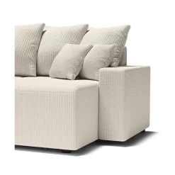 Canapé Panoramique ALMA Convertible Velours Côtelé Beige 6 Places -Canapé Rêve Promos Magasin canape panoramique alma convertible velours cotele beige 6 places 6