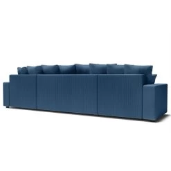 Canapé Panoramique ALMA Convertible Velours Côtelé Bleu Cobalt 6 Places -Canapé Rêve Promos Magasin canape panoramique alma convertible velours cotele bleu cobalt 6 places 5