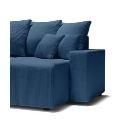 Canapé Panoramique ALMA Convertible Velours Côtelé Bleu Cobalt 6 Places -Canapé Rêve Promos Magasin canape panoramique alma convertible velours cotele bleu cobalt 6 places 6